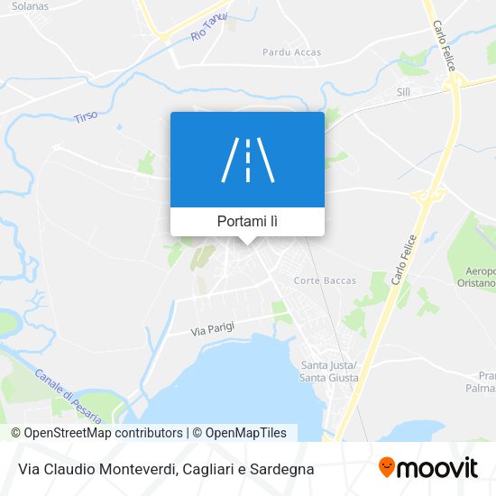 Mappa Via Claudio Monteverdi