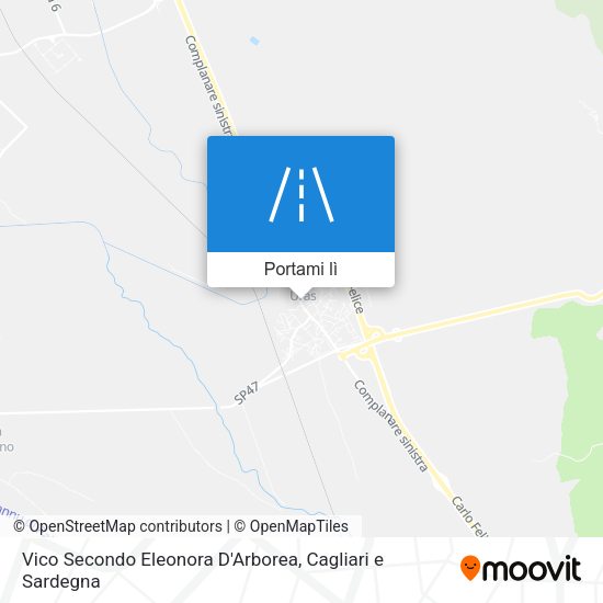 Mappa Vico Secondo Eleonora D'Arborea
