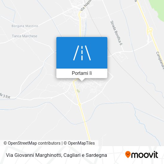Mappa Via Giovanni Marghinotti