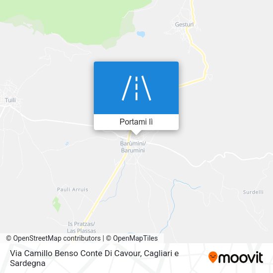 Mappa Via Camillo Benso Conte Di Cavour