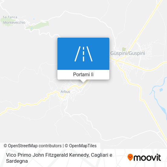 Mappa Vico Primo John Fitzgerald Kennedy