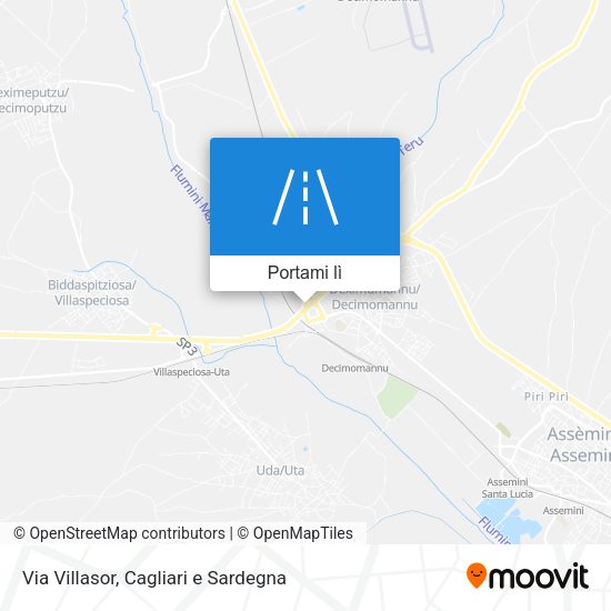 Mappa Via Villasor
