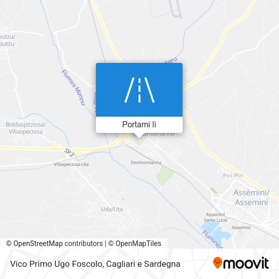Mappa Vico Primo Ugo Foscolo