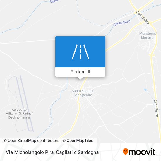 Mappa Via Michelangelo Pira