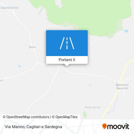 Mappa Via Manno