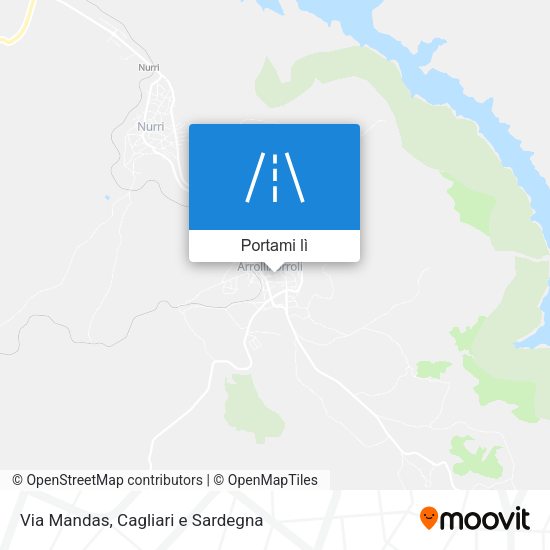 Mappa Via Mandas