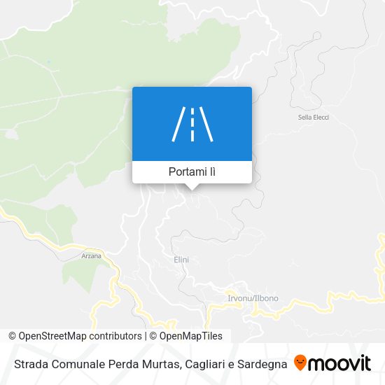 Mappa Strada Comunale Perda Murtas