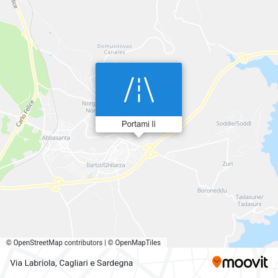 Mappa Via Labriola