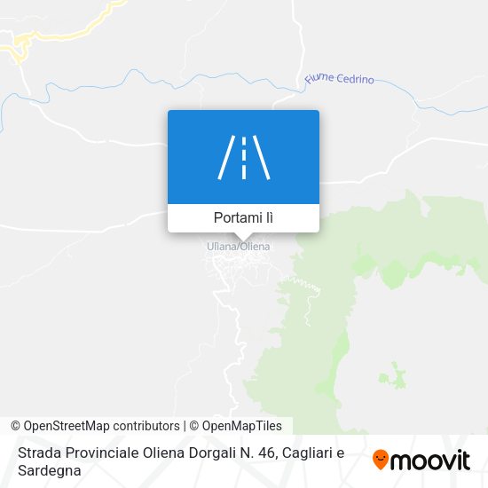 Mappa Strada Provinciale Oliena Dorgali N. 46