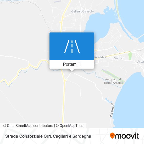 Mappa Strada Consorziale Orrì