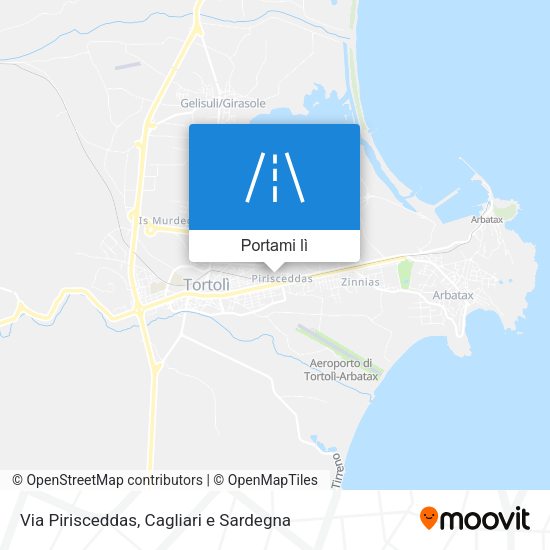 Mappa Via Pirisceddas
