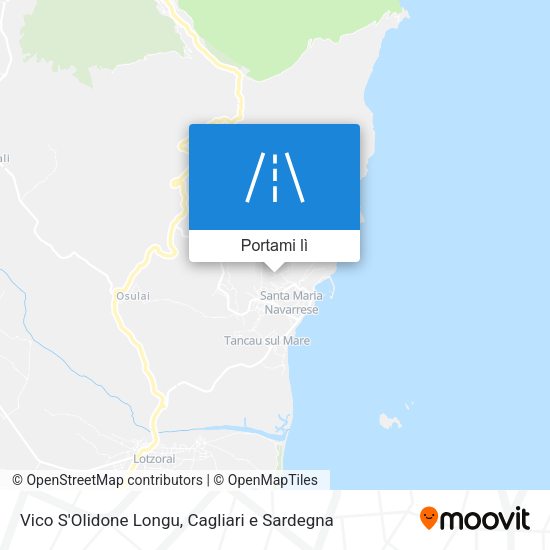 Mappa Vico S'Olidone Longu