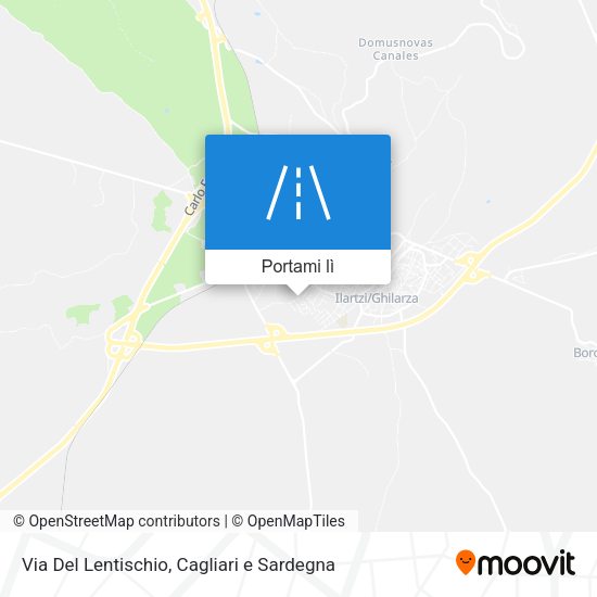 Mappa Via Del Lentischio