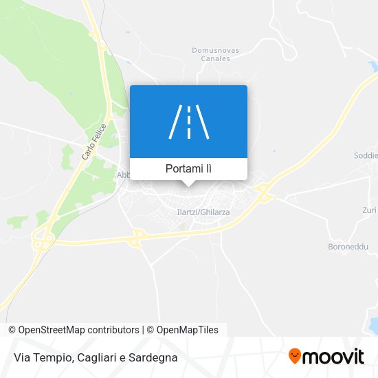 Mappa Via Tempio