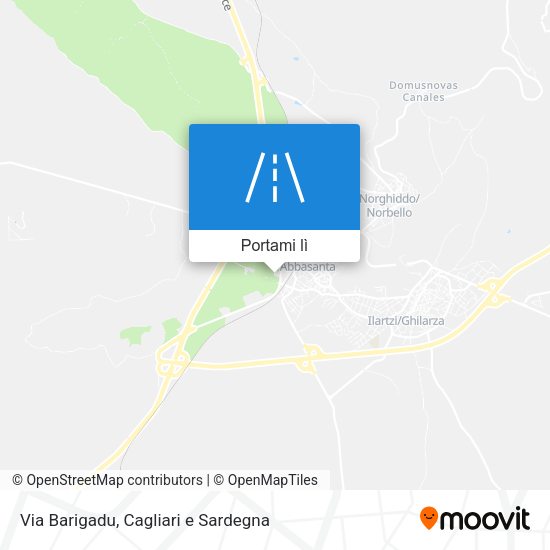 Mappa Via Barigadu