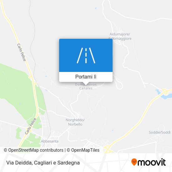 Mappa Via Deidda
