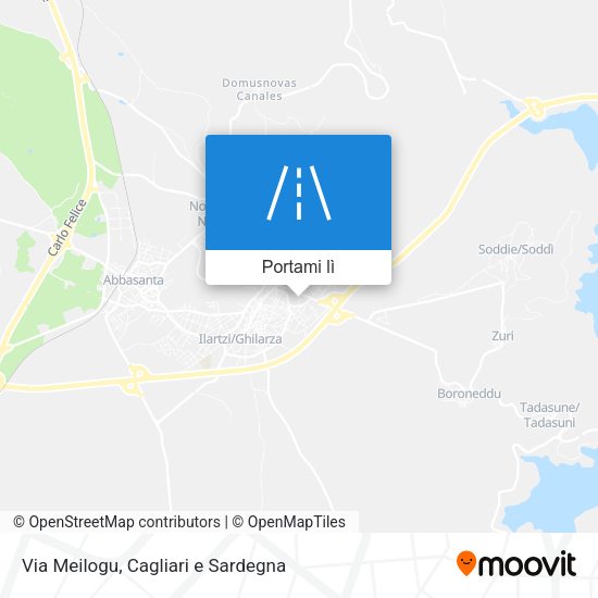 Mappa Via Meilogu