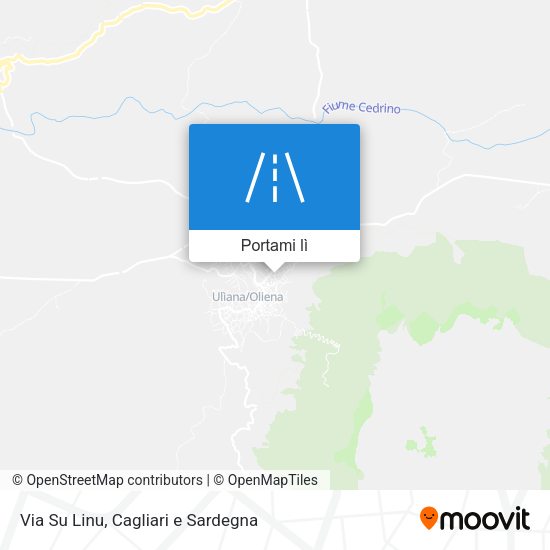 Mappa Via Su Linu