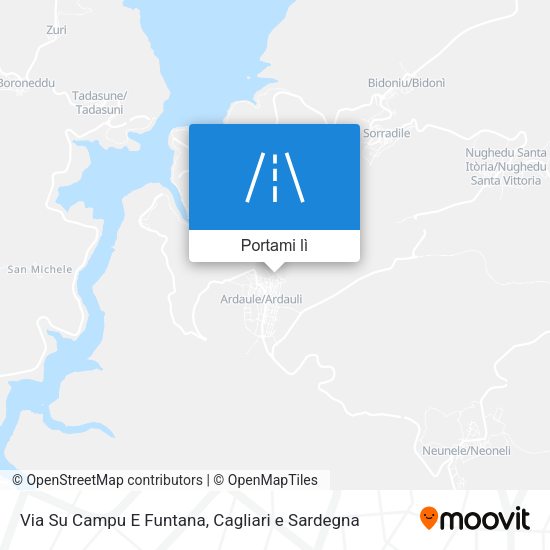 Mappa Via Su Campu E Funtana