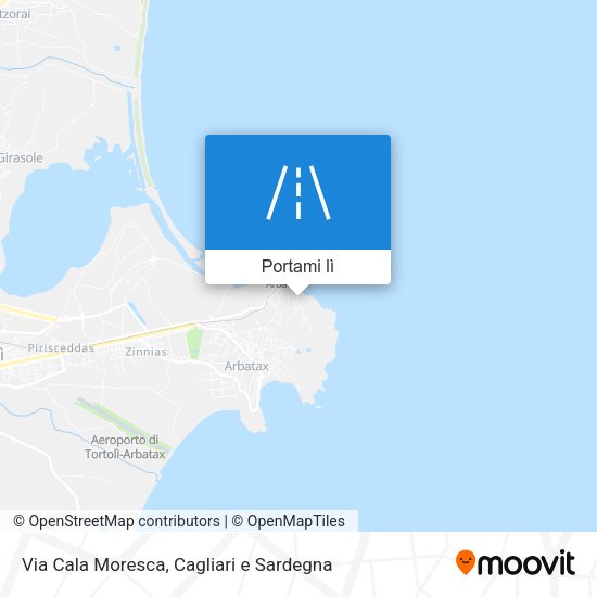 Mappa Via Cala Moresca