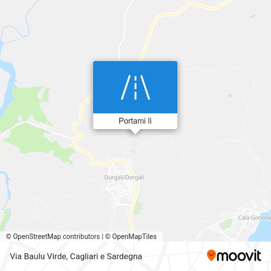 Mappa Via Baulu Virde