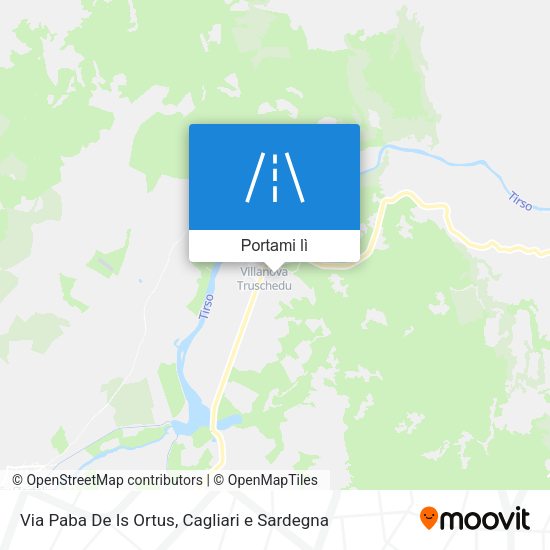 Mappa Via Paba De Is Ortus