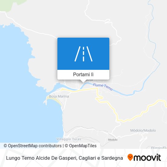 Mappa Lungo Temo Alcide De Gasperi