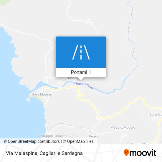 Mappa Via Malaspina