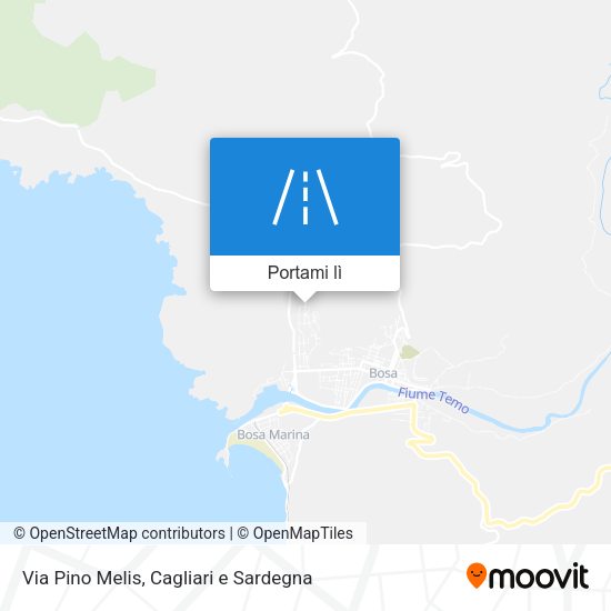 Mappa Via Pino Melis