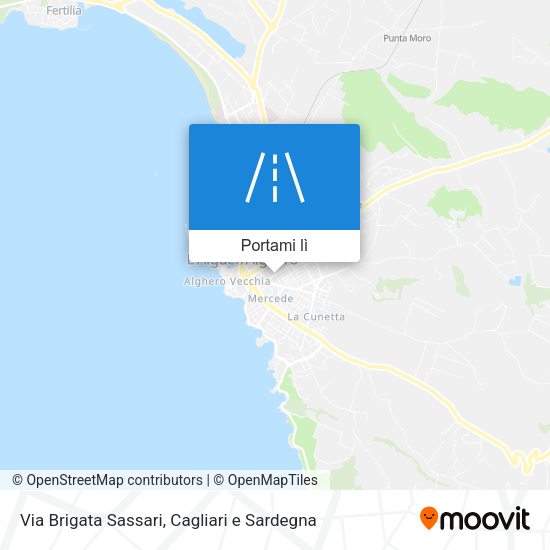 Mappa Via Brigata Sassari