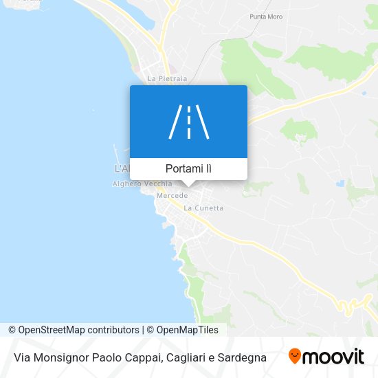 Mappa Via Monsignor Paolo Cappai