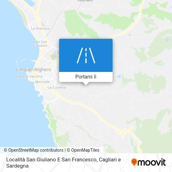 Mappa Località San Giuliano E San Francesco