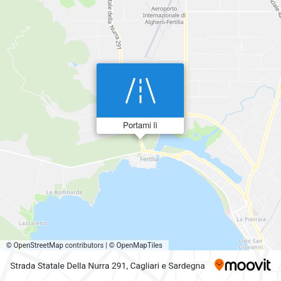Mappa Strada Statale Della Nurra 291