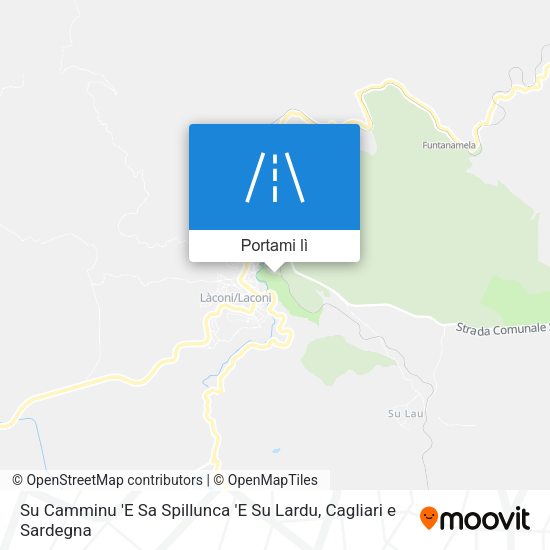 Mappa Su Camminu 'E Sa Spillunca 'E Su Lardu