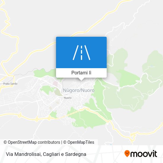 Mappa Via Mandrolisai
