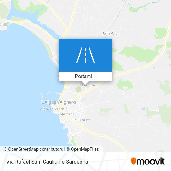 Mappa Via Rafael Sari