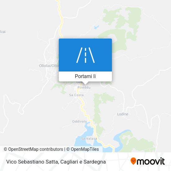 Mappa Vico Sebastiano Satta