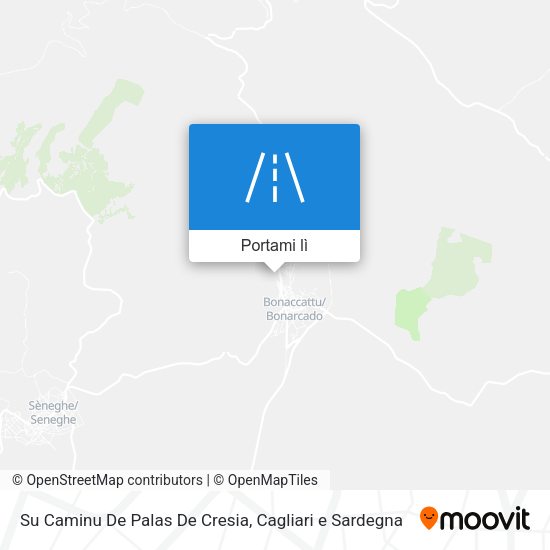 Mappa Su Caminu De Palas De Cresia
