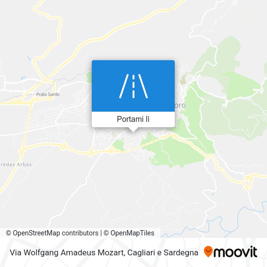 Mappa Via Wolfgang Amadeus Mozart