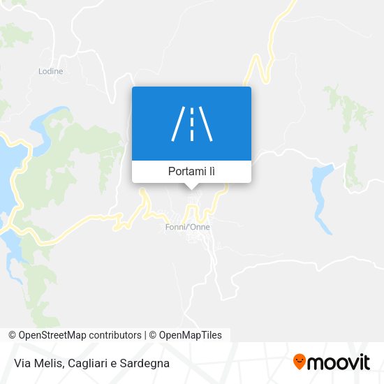 Mappa Via Melis