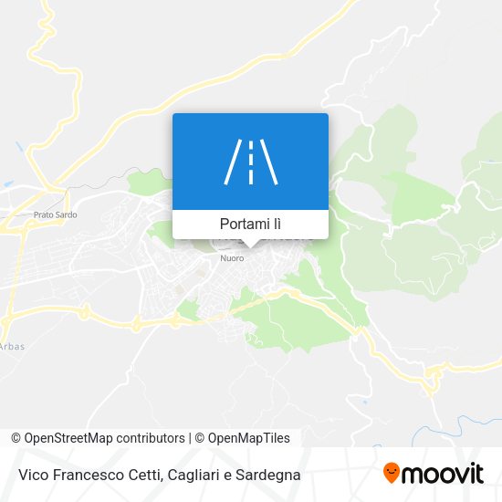 Mappa Vico Francesco Cetti