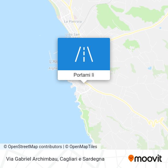 Mappa Via Gabriel Archimbau