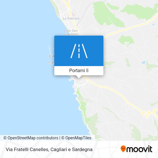 Mappa Via Fratelli Canelles