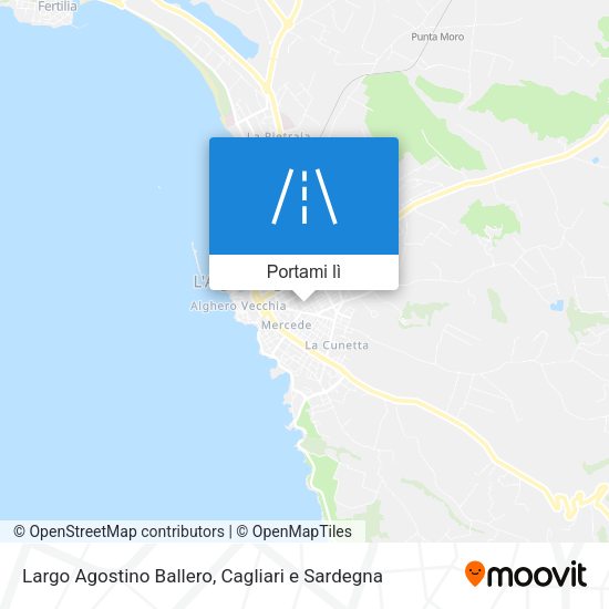 Mappa Largo Agostino Ballero