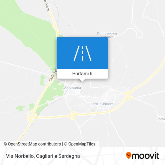 Mappa Via Norbello