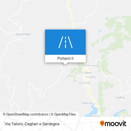 Mappa Via Taloro