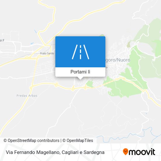 Mappa Via Fernando Magellano