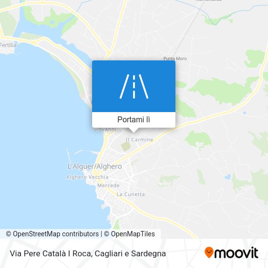 Mappa Via Pere Català I Roca