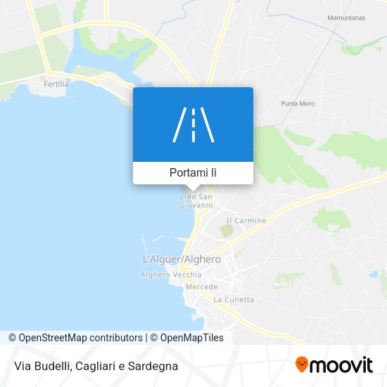 Mappa Via Budelli