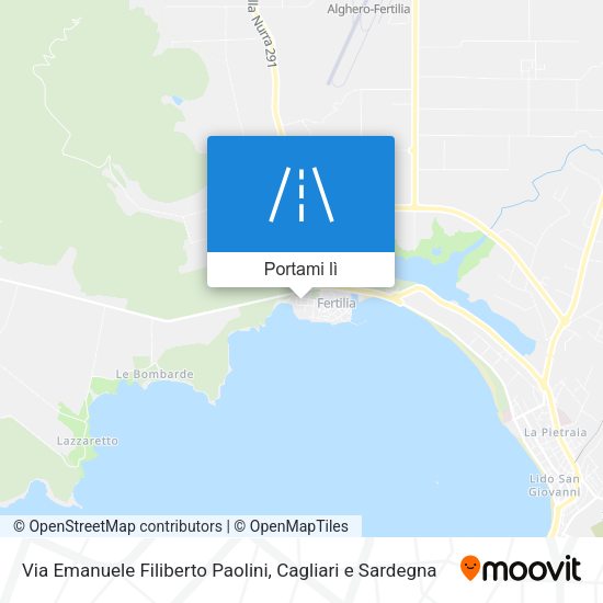 Mappa Via Emanuele Filiberto Paolini